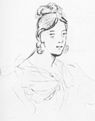 Портрет молодой женщины (В. А. Лопухина?).
