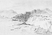 Вид горского селения. Лермонтов 1840—41 г.)
