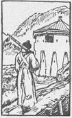 Бэла. Иллюстрация Е.Е. Лансере. 1918 г.