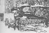 «Герой нашего времени». Иллюстрация М.А. Врубеля. 1890.